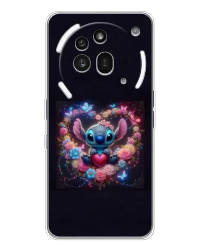 Чехол для Nothing Phone (3a) Pro с картинкой «Stitch в цветах» Чехол для Nothing Phone (3a) Pro с картинкой «Stitch в цветах»