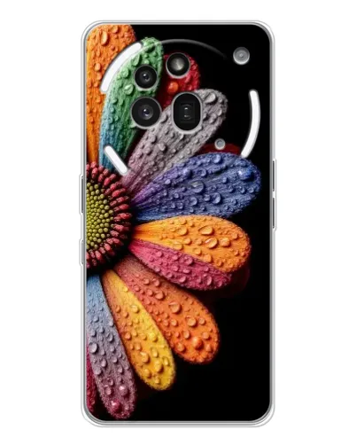 Чехол для Nothing Phone (3a) Pro с картинкой «Радужный цветок»