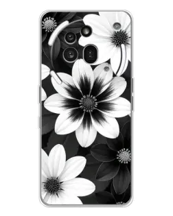Чехол для Nothing Phone (3a) Pro с картинкой «Монохромные астры»