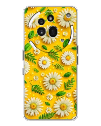 Чехол для Nothing Phone (3a) Pro с картинкой «Ромашковое солнце»