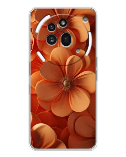 Чехол для Nothing Phone (3a) Pro с картинкой «Оранжевый макро цветок»
