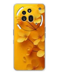 Чехол для Nothing Phone (3a) Pro с картинкой «Золотые лепестки»