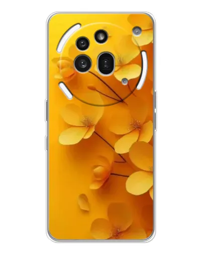 Чехол для Nothing Phone (3a) Pro с картинкой «Золотые лепестки»