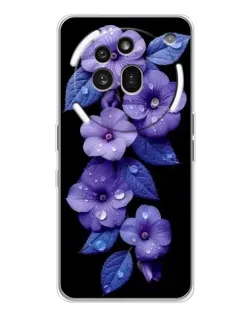Чохол для Nothing Phone (3a) Pro з картинкою «Фіолетові квіти з росою» Чохол для Nothing Phone (3a) Pro з картинкою «Фіолетові квіти з росою»