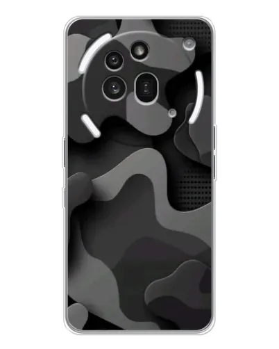 Чехол для Nothing Phone (3a) Pro с картинкой «Темный абстрактный камуфляж» Чехол для Nothing Phone (3a) Pro с картинкой «Темный абстрактный камуфляж»
