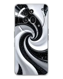 Чехол для Nothing Phone (3a) Pro с картинкой «Черно-белая спираль» Чехол для Nothing Phone (3a) Pro с картинкой «Черно-белая спираль»