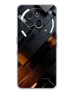 Чехол для Nothing Phone (3a) Pro с картинкой «Черные геометрические блоки»