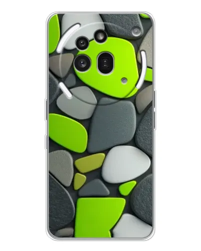 Чехол для Nothing Phone (3a) Pro с картинкой «Яркая неоновая галька» Чехол для Nothing Phone (3a) Pro с картинкой «Яркая неоновая галька»