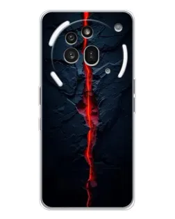Чехол для Nothing Phone (3a) Pro с картинкой «Kрасная лавовая трещина»