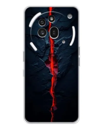 Чехол для Nothing Phone (3a) Pro с картинкой «Kрасная лавовая трещина» Чехол для Nothing Phone (3a) Pro с картинкой «Kрасная лавовая трещина»
