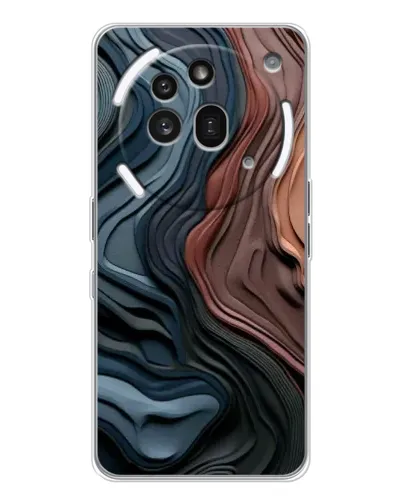 Чехол для Nothing Phone (3a) Pro с картинкой «Цветные волны каньона» Чехол для Nothing Phone (3a) Pro с картинкой «Цветные волны каньона»