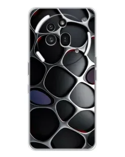 Чехол для Nothing Phone (3a) Pro с картинкой «Объемная темная решетка»