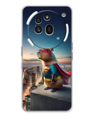 Чехол для Nothing Phone (3a) Pro с картинкой «Капи-мен супергерой»