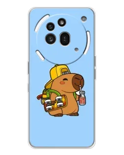 Чехол для Nothing Phone (3a) Pro с картинкой «Капибара на скейте»