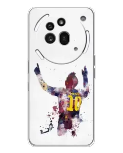 Чехол для Nothing Phone (3a) Pro с картинкой «Акварельный Месси Барселона»