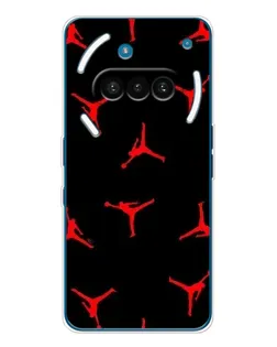 Чехол для Nothing Phone (3a) с картинкой «Jordan Red Pattern» Чехол для Nothing Phone (3a) с картинкой «Jordan Red Pattern»