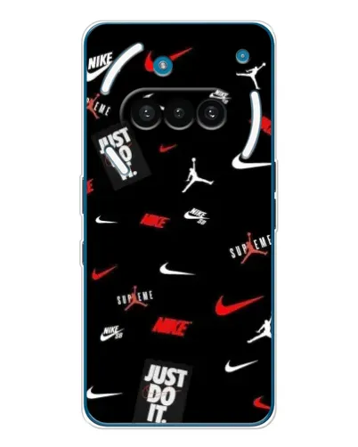 Чехол для Nothing Phone (3a) с картинкой «Nike Mix Pattern»