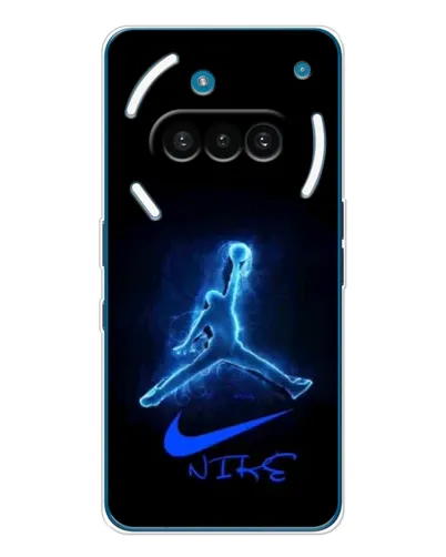 Чехол для Nothing Phone (3a) с картинкой «Jordan Neon Blue»
