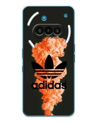 Чохол для Nothing Phone (3a) з картинкою «Помаранчевий дим Adidas»