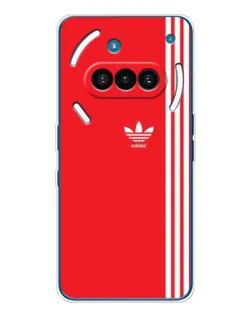 Чохол для Nothing Phone (3a) з картинкою «Червоний мінімалізм Adidas»