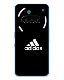 Чохол для Nothing Phone (3a) з картинкою «Чорна класика Adidas»