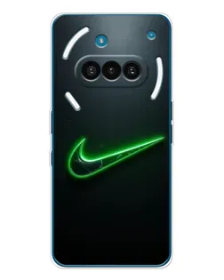 Чохол для Nothing Phone (3a) з картинкою «Неоновий контур Nike» Чохол для Nothing Phone (3a) з картинкою «Неоновий контур Nike»