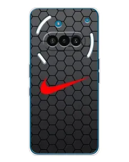 Чехол для Nothing Phone (3a) с картинкой «Nike — карбоновая сетка» Чехол для Nothing Phone (3a) с картинкой «Nike — карбоновая сетка»