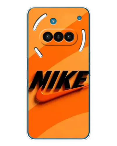 Чехол для Nothing Phone (3a) с картинкой «Оранжевый драйв Nike»