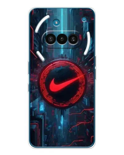 Чехол для Nothing Phone (3a) с картинкой «Техногенный стиль Nike»