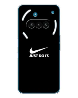 Чехол для Nothing Phone (3a) с картинкой «Минимализм от Nike»