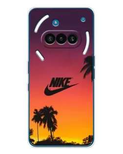 Чехол для Nothing Phone (3a) с картинкой «Nike на закате солнца»