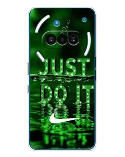 Чехол для Nothing Phone (3a) с картинкой «Зеленый неоновый Nike»