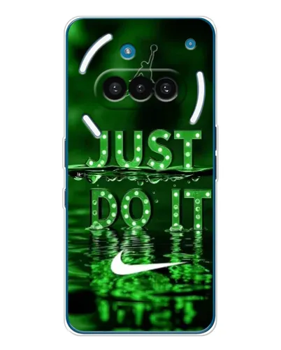 Чехол для Nothing Phone (3a) с картинкой «Зеленый неоновый Nike»