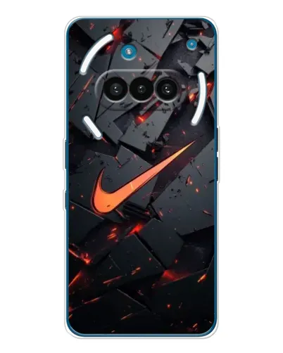 Чехол для Nothing Phone (3a) с картинкой «Nike — эффект разломов»