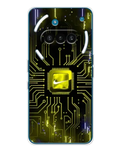 Чехол для Nothing Phone (3a) с картинкой «Nike — золотая искра»
