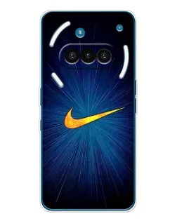 Чехол для Nothing Phone (3a) с картинкой «Синий пульс Nike» Чехол для Nothing Phone (3a) с картинкой «Синий пульс Nike»