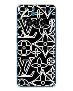 Чехол для Nothing Phone (3a) с картинкой «Черно-белый узор LV» Чехол для Nothing Phone (3a) с картинкой «Черно-белый узор LV»