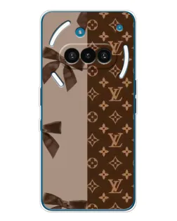 Чехол для Nothing Phone (3a) с картинкой «Louis Vuitton — банты»