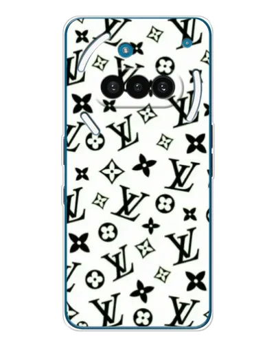 Чехол для Nothing Phone (3a) с картинкой «Монохромный хаос LV»