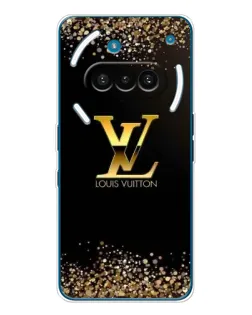 Чехол для Nothing Phone (3a) с картинкой «LV — золотые искры»