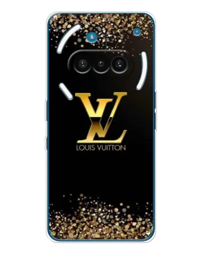 Чехол для Nothing Phone (3a) с картинкой «LV — золотые искры»