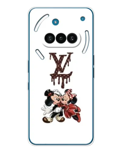 Чехол для Nothing Phone (3a) с картинкой «LV и Микки Маус»