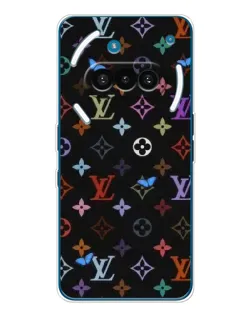 Чехол для Nothing Phone (3a) с картинкой «Цветная монограмма LV»