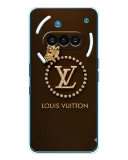 Чехол для Nothing Phone (3a) с картинкой «LV — золотая печать»