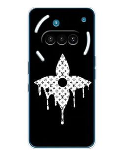 Чехол для Nothing Phone (3a) с картинкой «Цветочная монограмма»