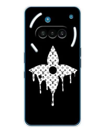 Чехол для Nothing Phone (3a) с картинкой «Цветочная монограмма»