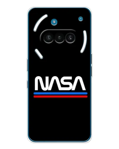Чехол для Nothing Phone (3a) с картинкой «NASA — классика Red Blue»