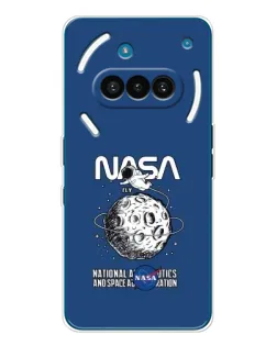 Чехол для Nothing Phone (3a) с картинкой «NASA — лунная миссия»