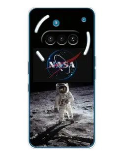 Чехол для Nothing Phone (3a) с картинкой «Астронавт на Луне»