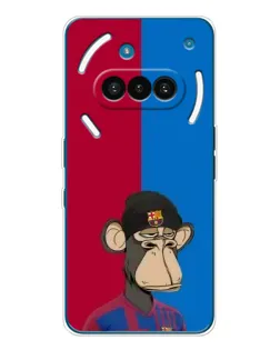 Чехол для Nothing Phone (3a) с картинкой «Bored Ape — фанат Барсы»